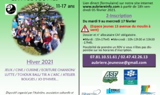 Plaquette Hiver 2021 affiche